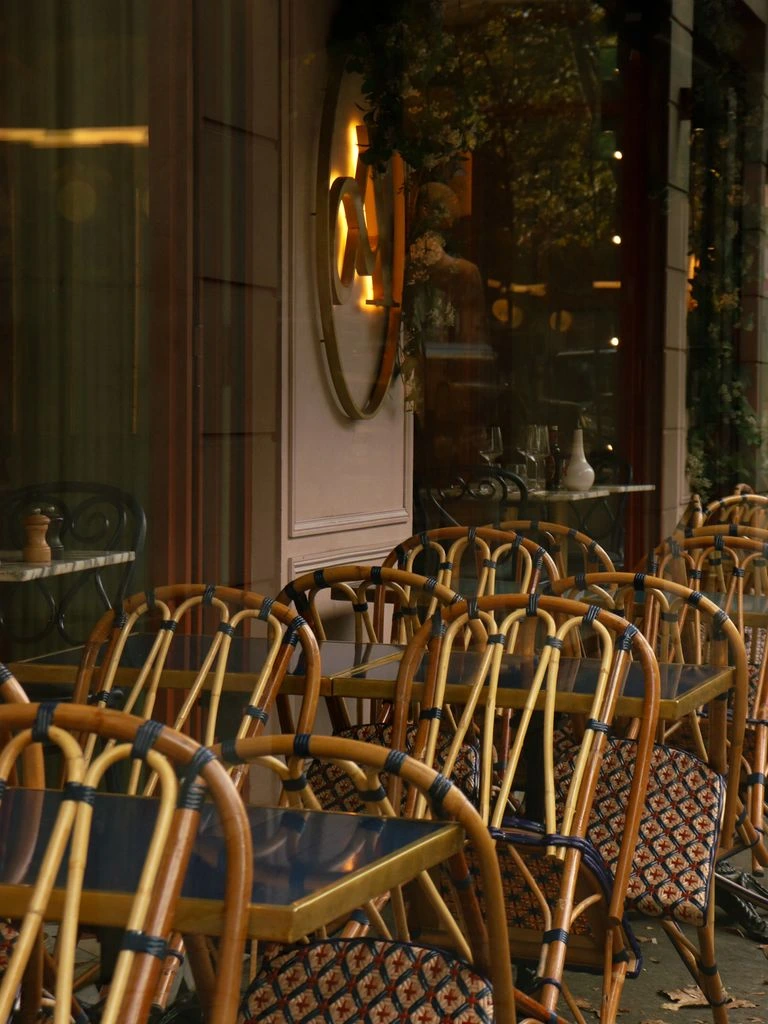 The terrace overlooking the Mediterranean